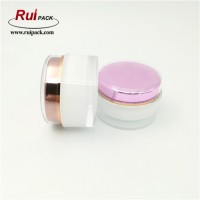 High quality  30ml 50ml  100ML 200ML pink acrylic airless cream jar